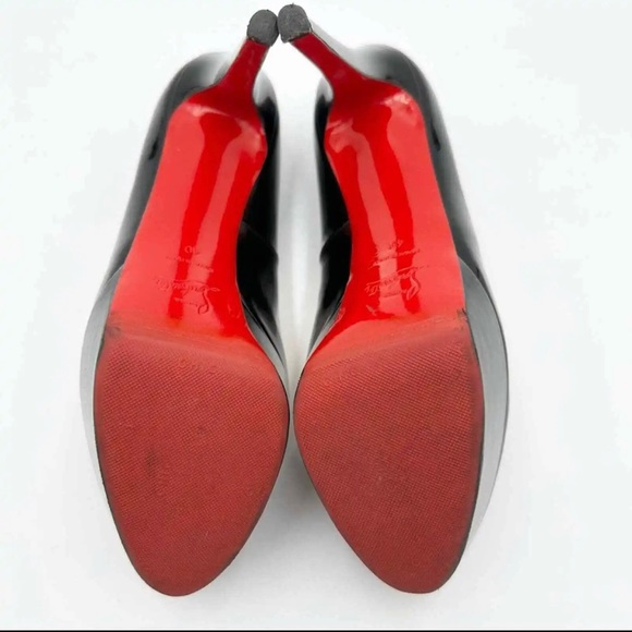 NWOB Christian Louboutin Bianca Patent Calf - Black 9B (39) - Picture 2 of 8